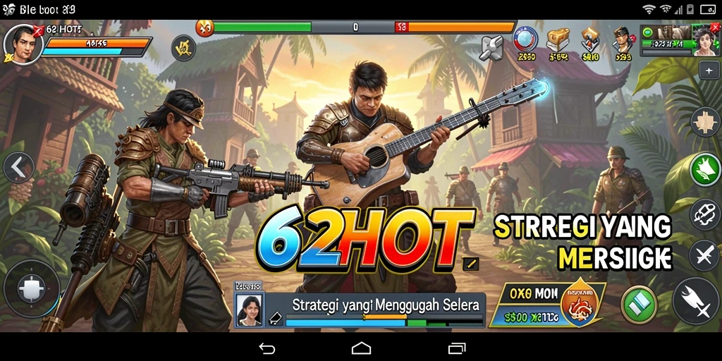 Tampilan gameplay strategi yang mendebarkan di 62HOT.