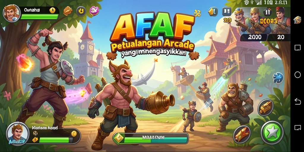 Tampilan gameplay menarik dari AFAF yang penuh aksi.