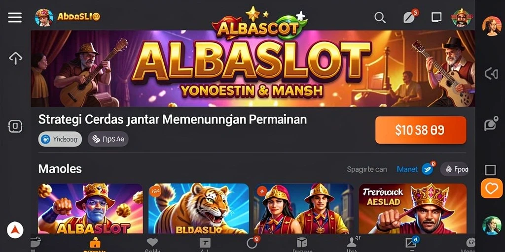 Tampilan gameplay strategis yang intens di ALBASLOT