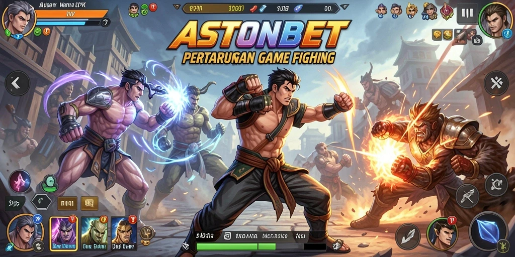 Tampilan gameplay dinamis dan seru dalam ASTONBET, siap untuk bertarung!