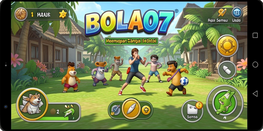 Screenshot gameplay BOLA07 menunjukkan keseruan permainan Casual yang menyenangkan.