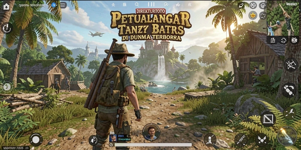 Screenshot menampilkan gameplay mendebarkan di dunia terbuka.