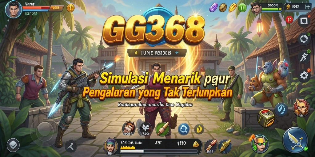 Tangkapan layar dari gameplay GG368 yang menunjukkan visual yang memukau.