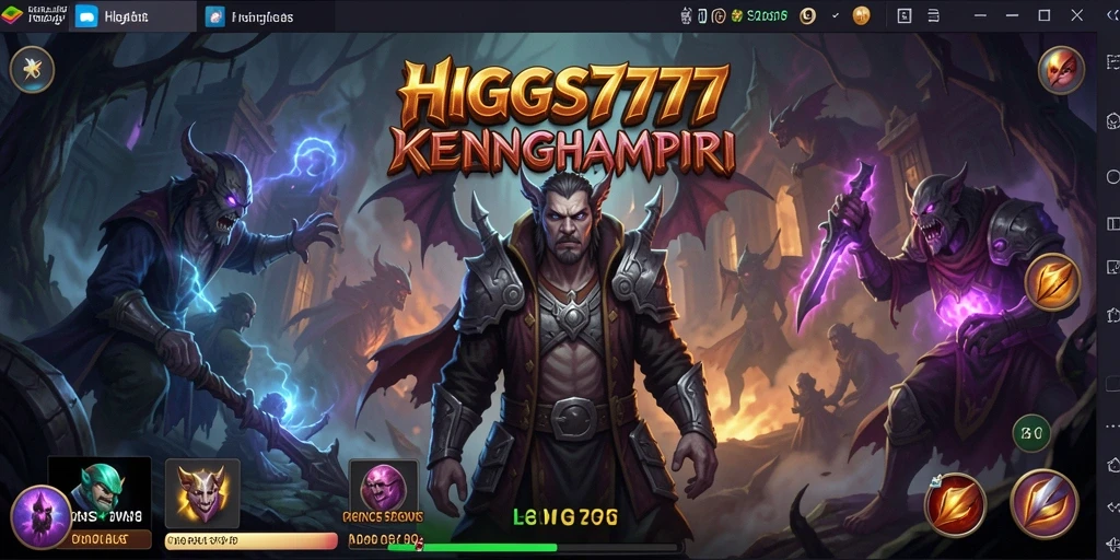 Tangkapan layar gameplay HIGGS777 dengan suasana yang menyeramkan.