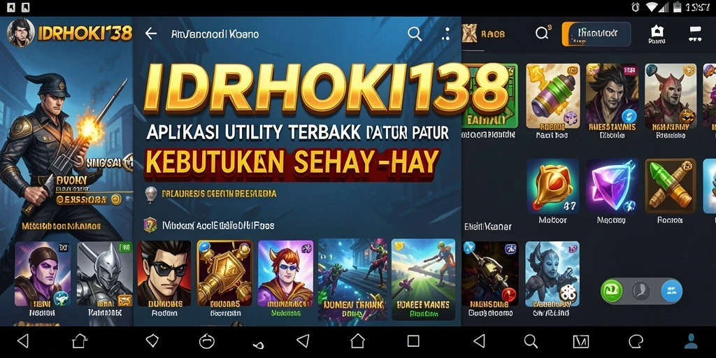 Tampilan antarmuka aplikasi IDRHOKI138 yang intuitif dan menarik.