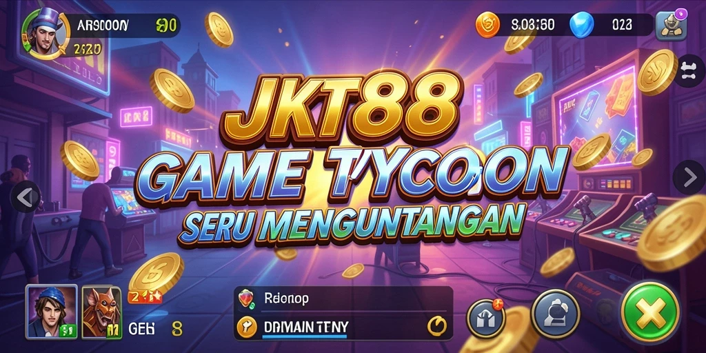 Screenshot gameplay JKT88 yang menunjukkan pengelolaan bisnis.