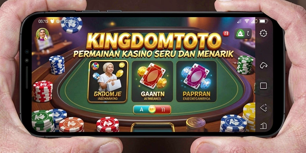 Tampilan gameplay <strong>KINGDOMTOTO</strong> yang mendebarkan di layar ponsel.