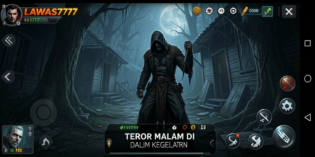 Tangkapan layar utama LAWAS777 menampilkan suasana mencekam dari gameplay yang penuh ketegangan.