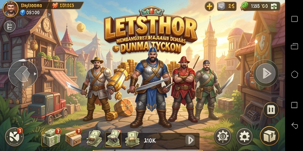 Tampilan gameplay LETSTHOR yang menarik dan penuh strategi.
