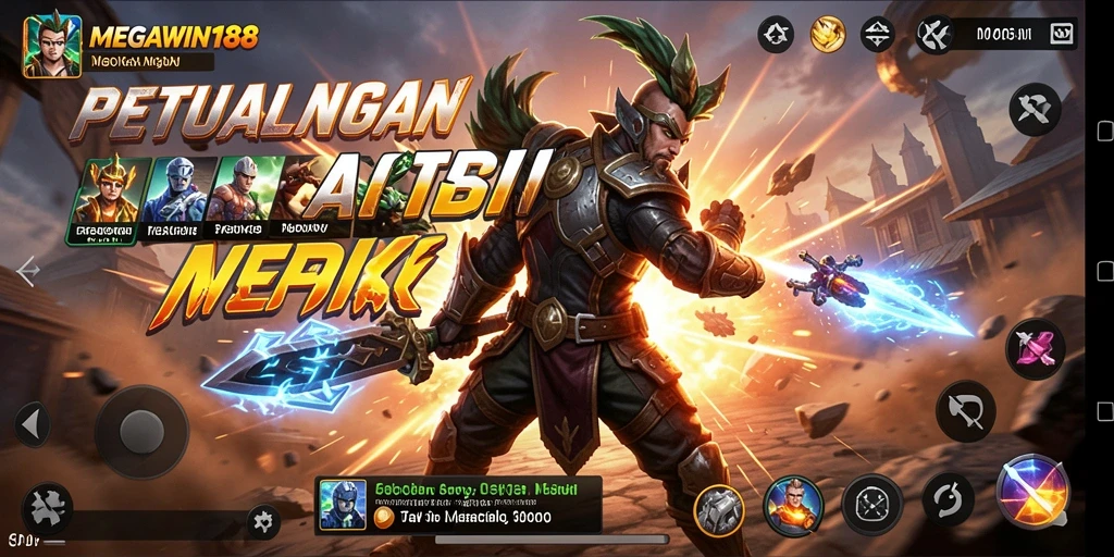 Tampilan gameplay seru yang penuh aksi dan tantangan.
