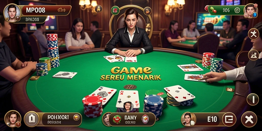 Gameplay seru dan interaktif dalam MPO08 Poker.