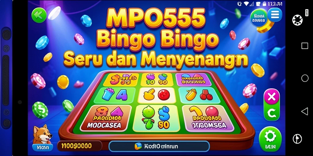 Tampilan utama MPO555 yang menampilkan keseruan permainan Bingo.