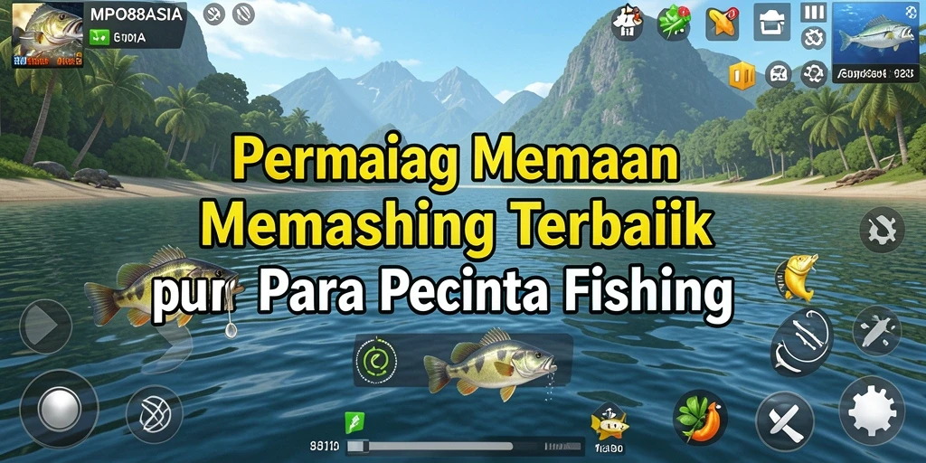 Screenshot utama MPO88ASIA menunjukkan pemain sedang asyik memancing.
