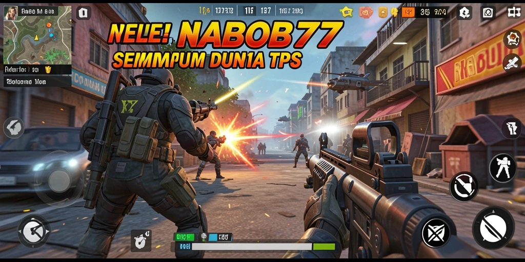 Gameplay menegangkan dalam pertempuran TPS yang intens.