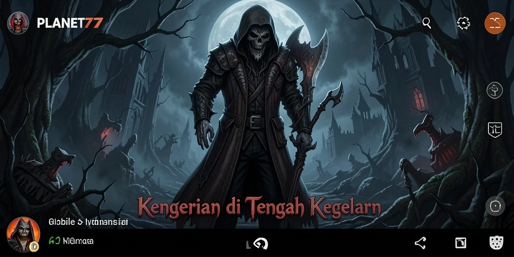 Tampilan gameplay menakutkan dengan atmosfer Horror yang kental.