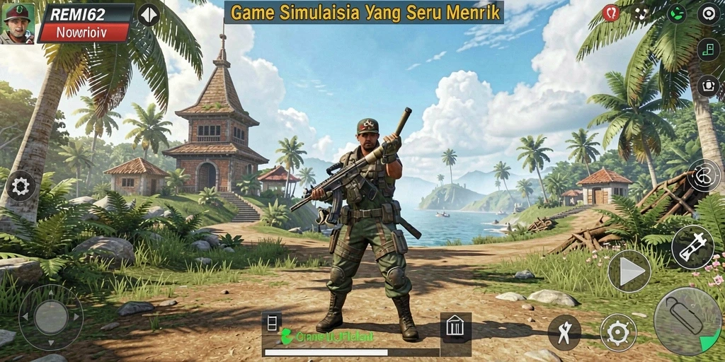 Tangkapan layar utama REMI62 menampilkan gameplay yang seru dan interaktif.