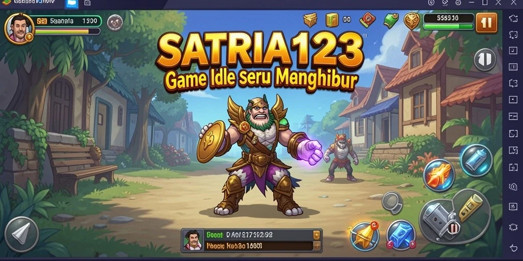 Tampilan gameplay menarik dari SATRIA123 yang menonjolkan elemen Idle.
