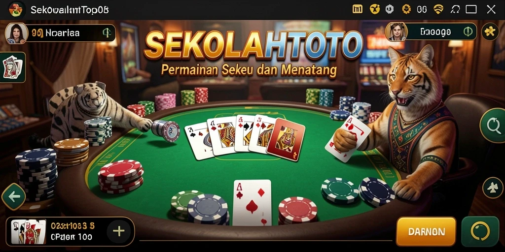Tampilan gameplay dari SEKOLAHTOTO yang seru dan menantang.