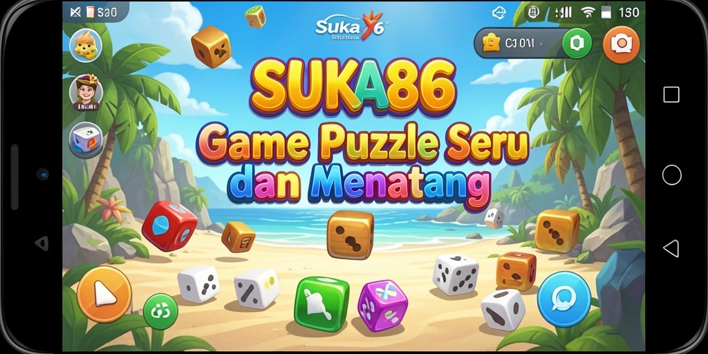 Tampilan utama gameplay SUKA86 dengan tantangan puzzle menarik.