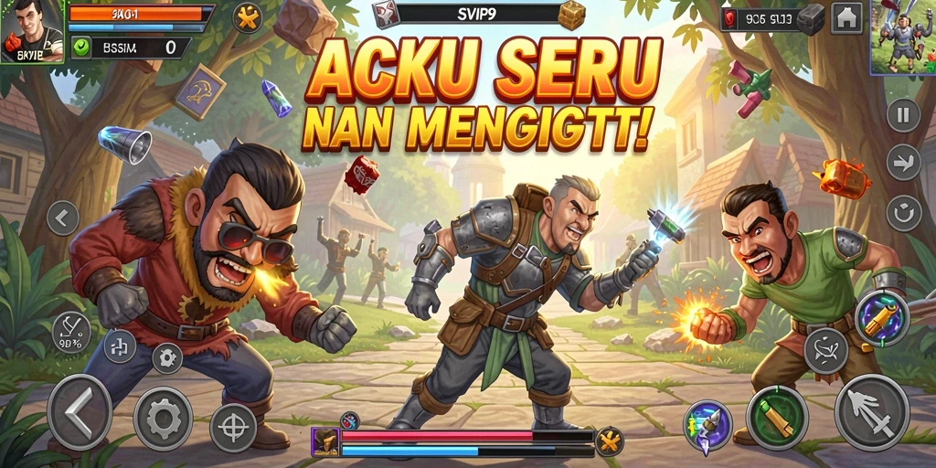 Tampilan menarik dari gameplay aksi yang mendebarkan di SVIP9.